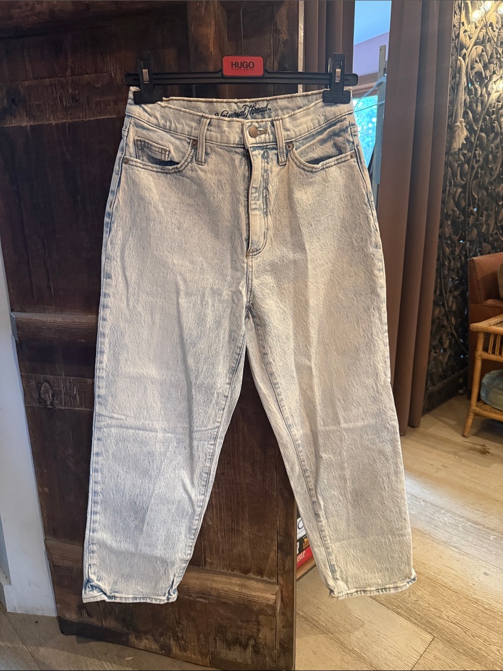 Universal Thread 90s Acid Wash Cropped Dad Jeans